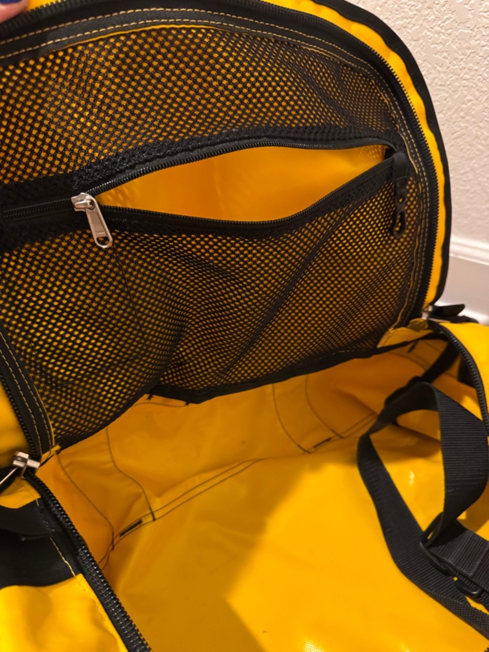The North Face Yellow and Black Duffel Waist Pack - Picture 3 of 5